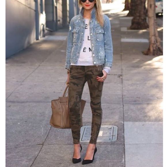 Hudson Jeans Denim - HUDSON Camouflage Krista Crop Super Skinny Jeans